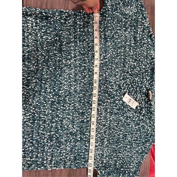 NWT NEW Loft Outlet Blue Popcorn Knit Boat Neck Pull over Sweater Large - Picture 9 of 9